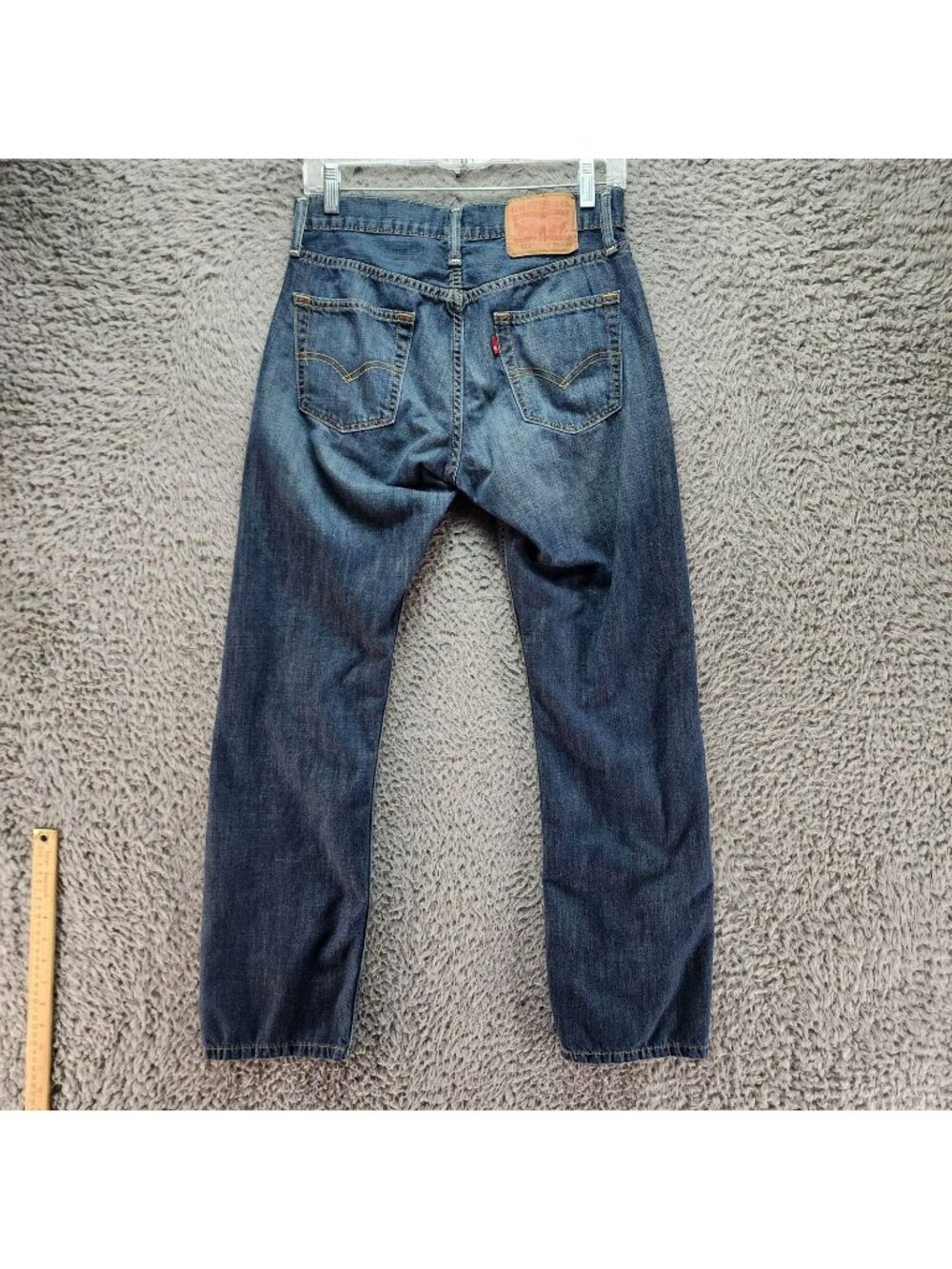 Levis Jeans Mens 29x30 Blue 514 Straight Fit 100% Cotton Denim *Read*